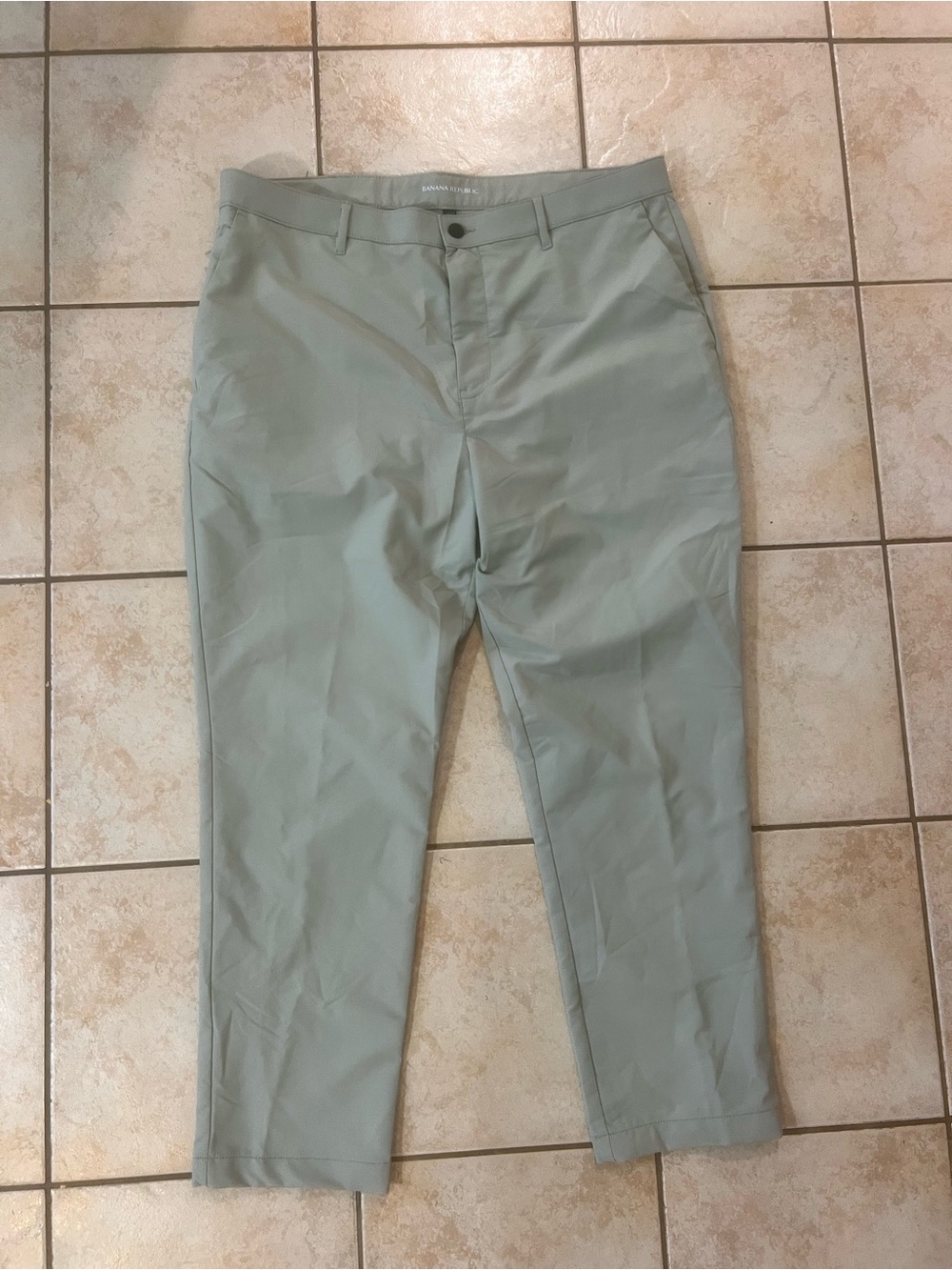 NWT Banana Republic Men's ‘London Fog’ Gray Commuter Pants, Wz 40x30
